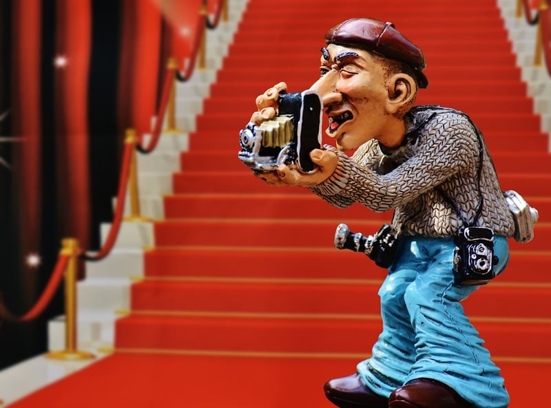 Paparazzi capturing celebrities